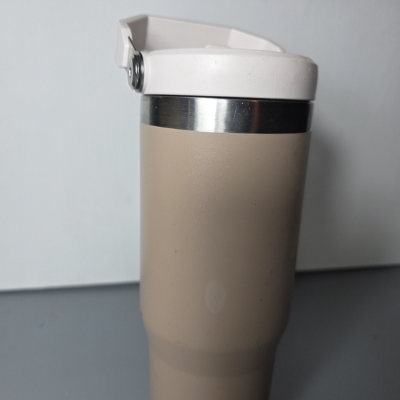 Stanley 30oz IceFlow Flip Straw Insulated Stainless Steel Tumbler Almond Rose - Picture 9 of 13